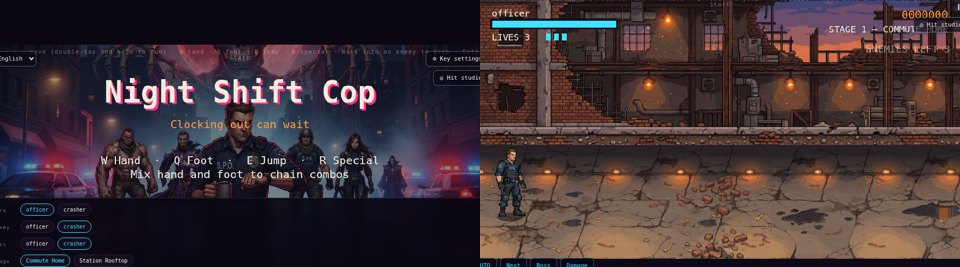 Finished game — title and first stage